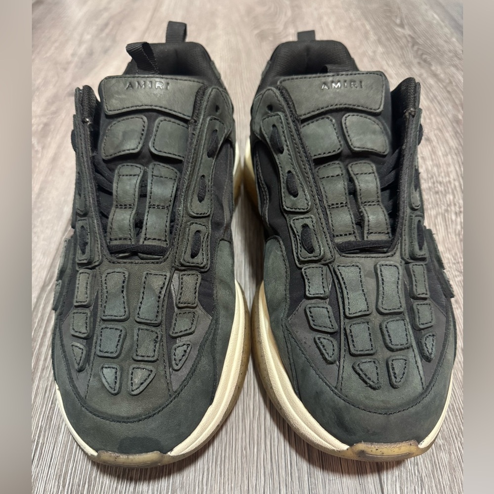 AMIRI Black, Creme, Tan Bone Runner Used from Saks Fifth